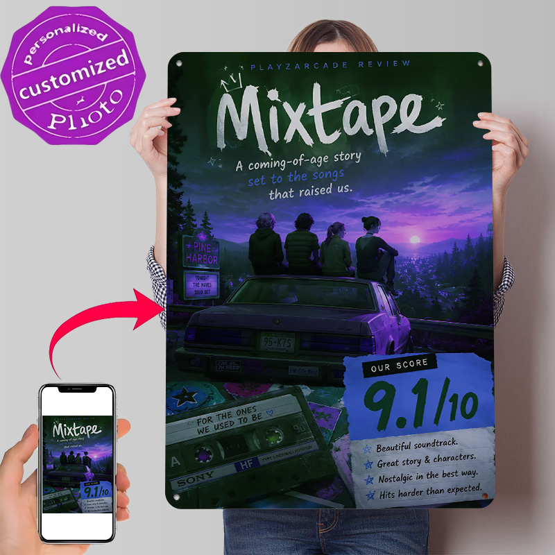 Review Home Decor - Mixtape Game Review 3D Texture Printed