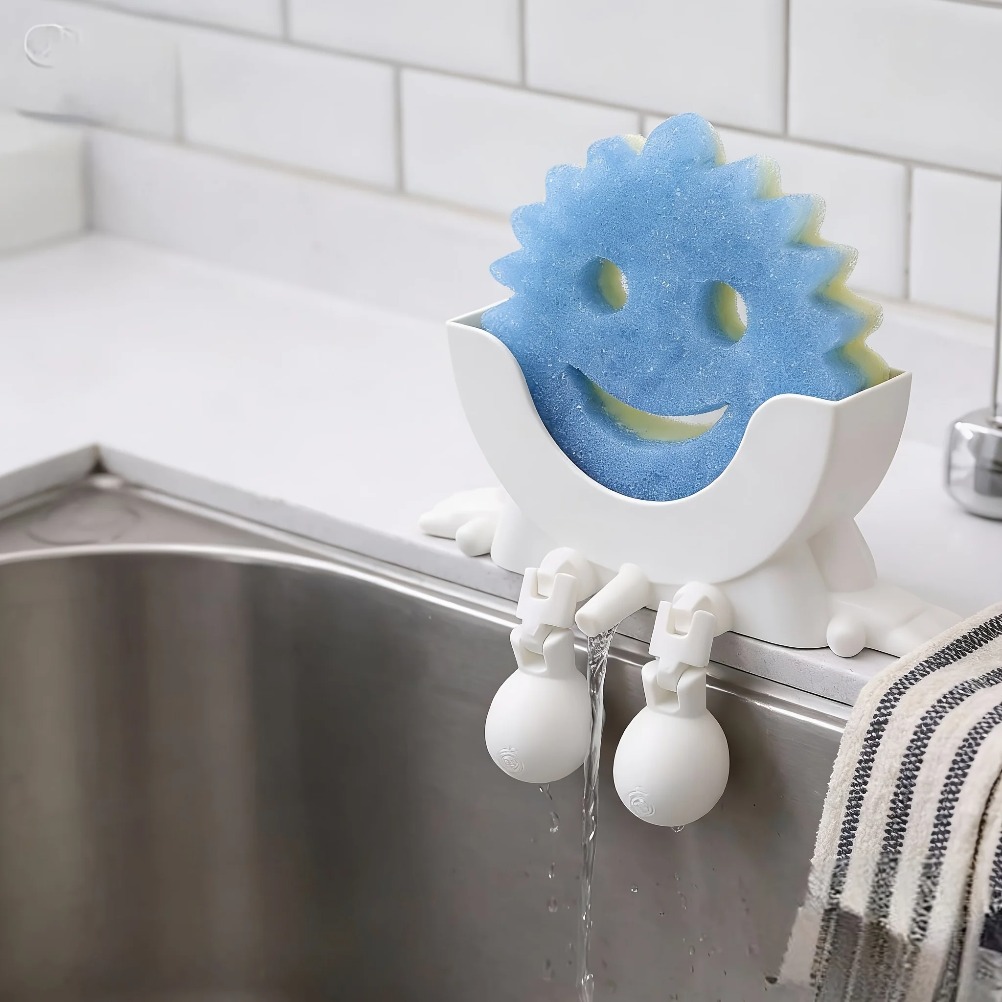 Home Decor Organizer - Drainable Soap & Sponge Holder 2-in-1