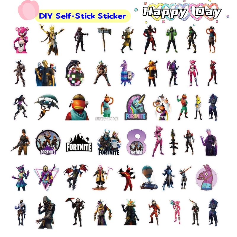 Home Decor Tv - Fortnite Creative Personality Graffiti Sticker Animation