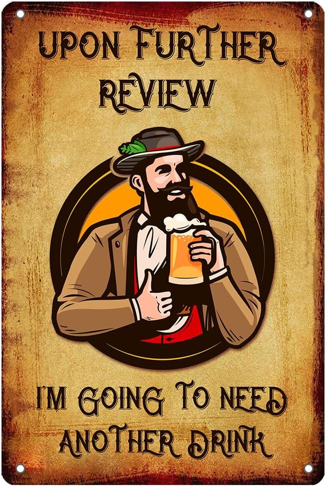 Review Home Decor - Vintage Bar Decor Kitchen Sign Upon
