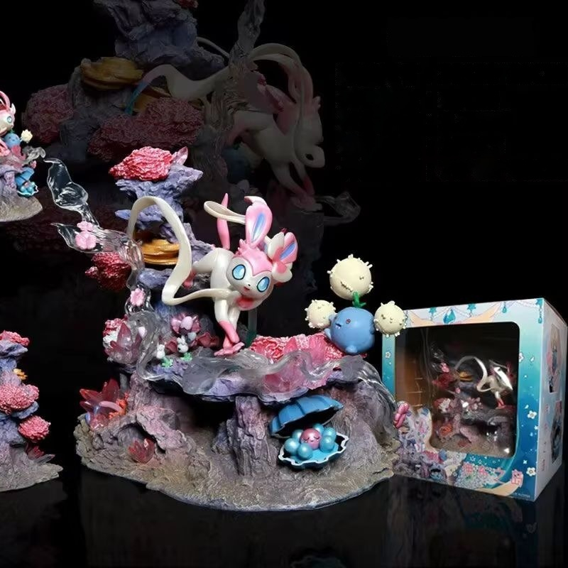 Home Decor Retailers - Gk Figure Sylveon Shroomish Clamperl Fairy
