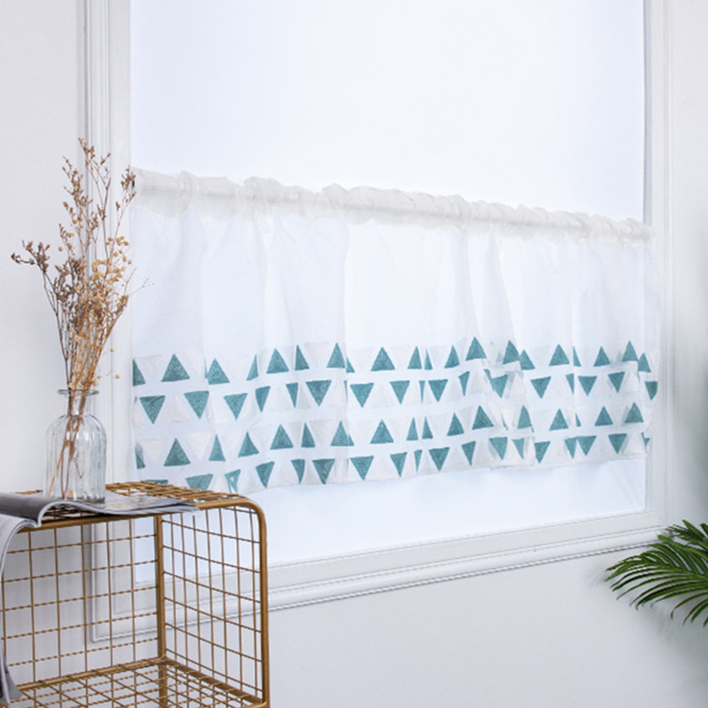 Home Decor Curtain - Half Curtain Window Short Delicate Blackout