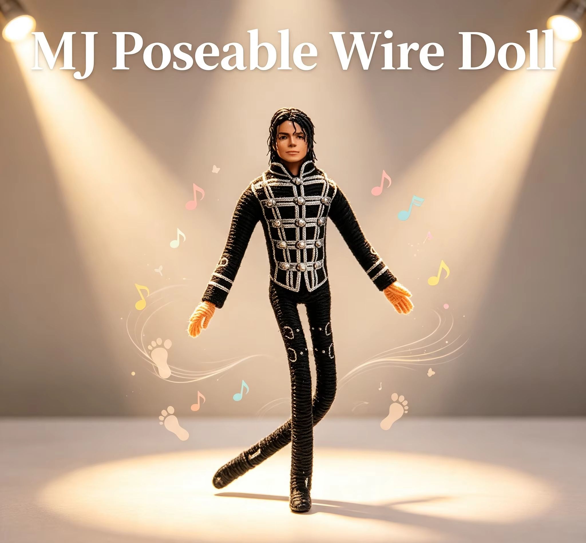 Home Decor Retailers - Michael Jackson Movable Joint Plush Stuffed