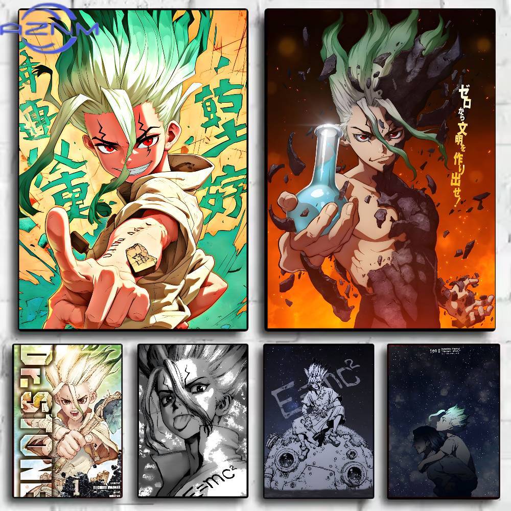 Watercolor Poster Print - Classic Anime Dr Stone Poster HD