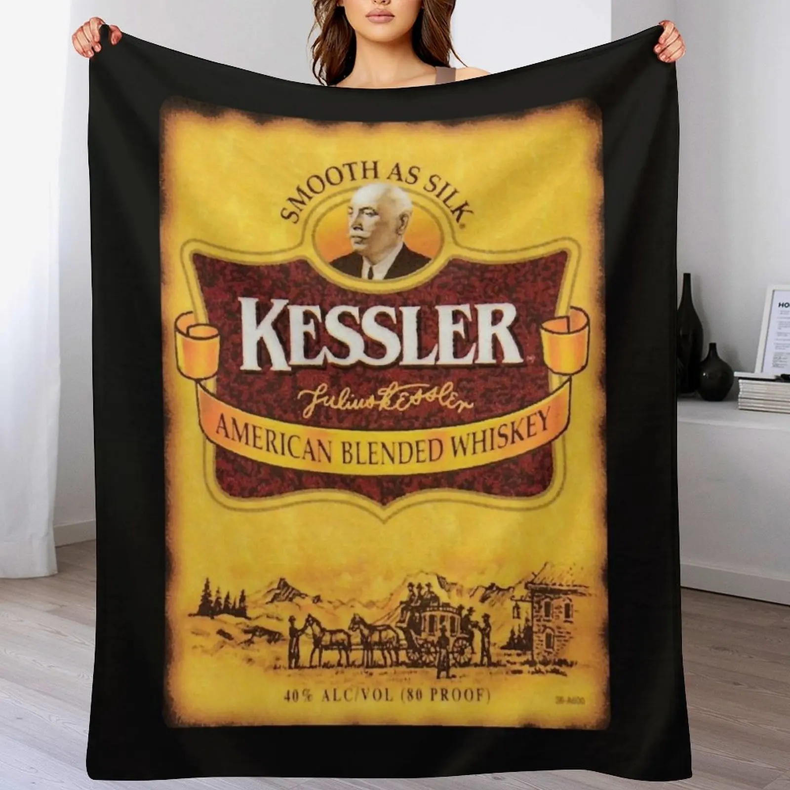 Home Decor Png - Kessler Vintage Classic T-Shirt.png Throw Blanket