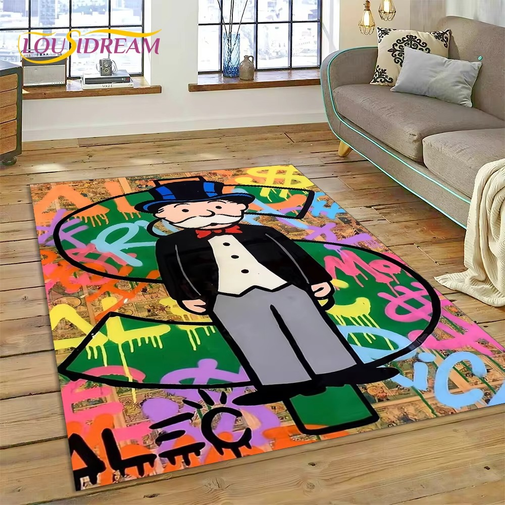 Home Decor Games Online Free - Game Dollar Monopoly Cartoon Money Rug
