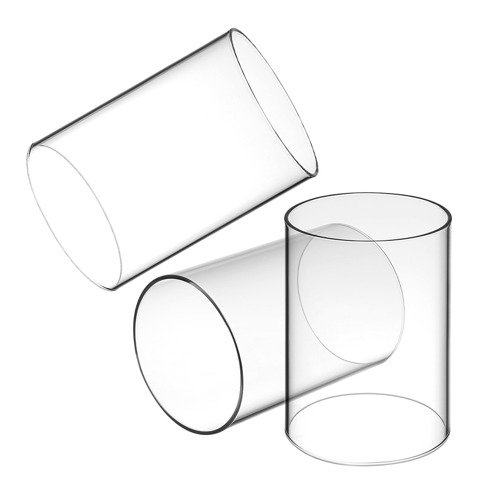Home Decor Organizer - 3Pcs Glass Cover Transparent Cylinder Sleeve