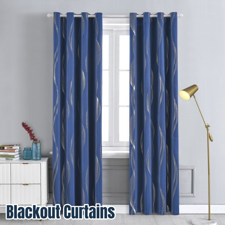 Home Decor Curtain - Black Blackout Curtains for Living Room