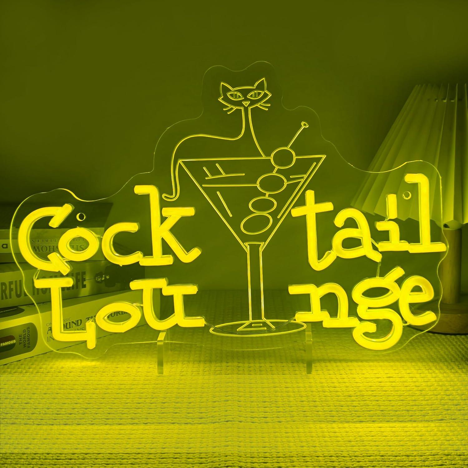 Home Decor Aesthetic - Cocktail Lounge Neon Sign Dimmable LED