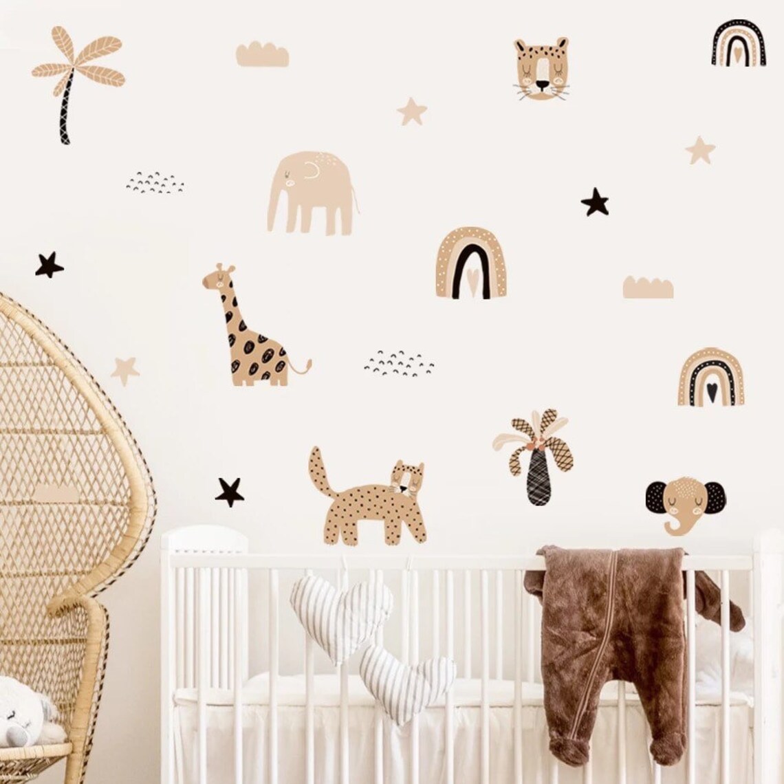 Home Decor Y2K - Boho Cartoon Rainbows Star Cute Animal