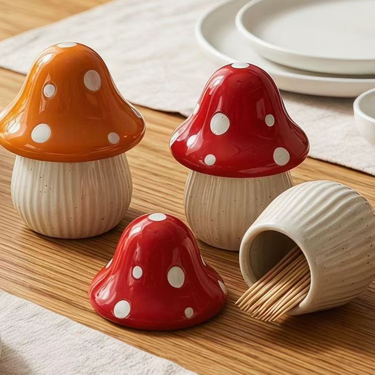 Cartoon Mushroom Ceramic Stora - đánh giá và giá Home Decor Organizer