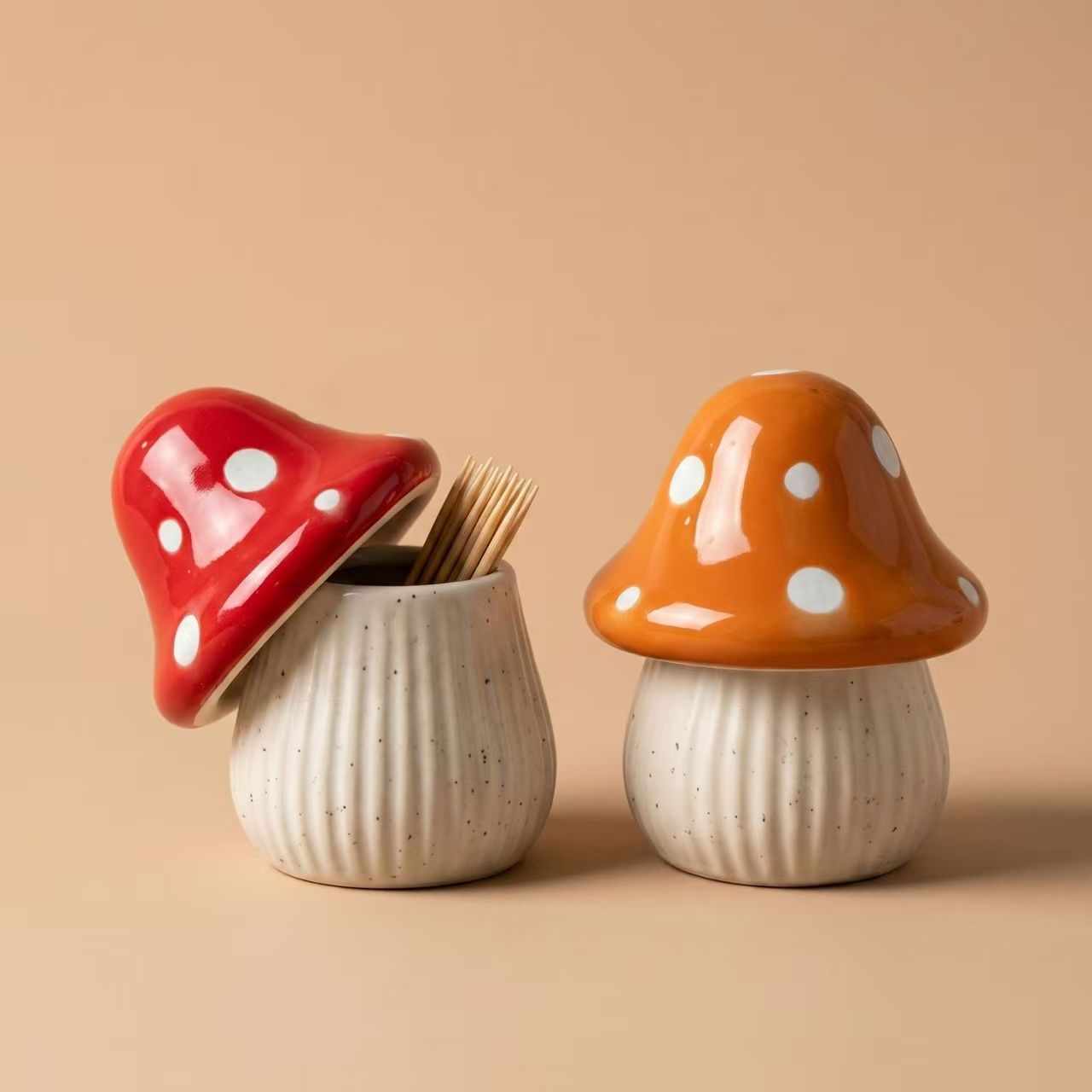 Cartoon Mushroom Ceramic Stora - đánh giá và giá Home Decor Organizer