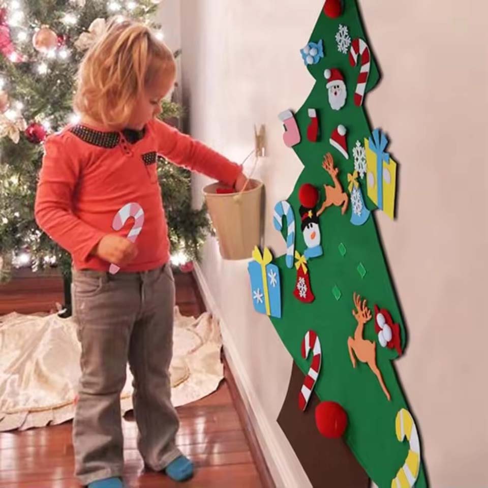 Kids DIY Felt Xmas Tree Set Ch - đánh giá và giá Home Decor Diy Ideas