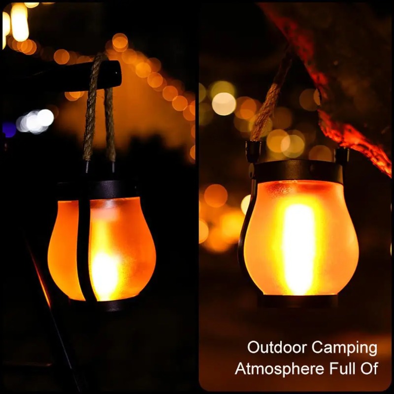 Solar Flame Lamp USB Rechargea - đánh giá và giá Rope Light Decoration