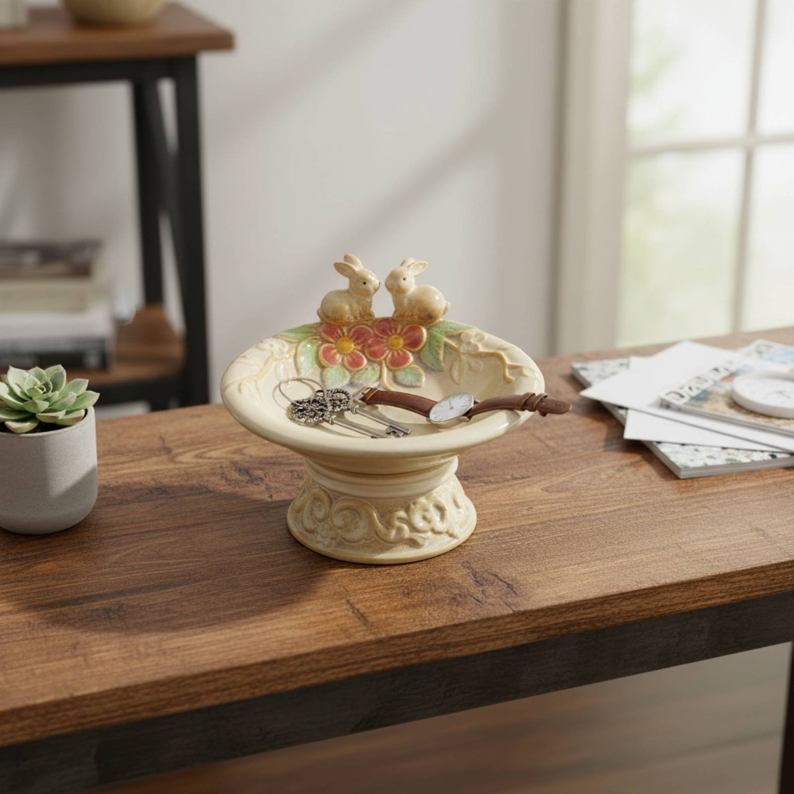 Pedestal Avian Trinket Tray Mu - đánh giá và giá Ceramic Trinket Dish
