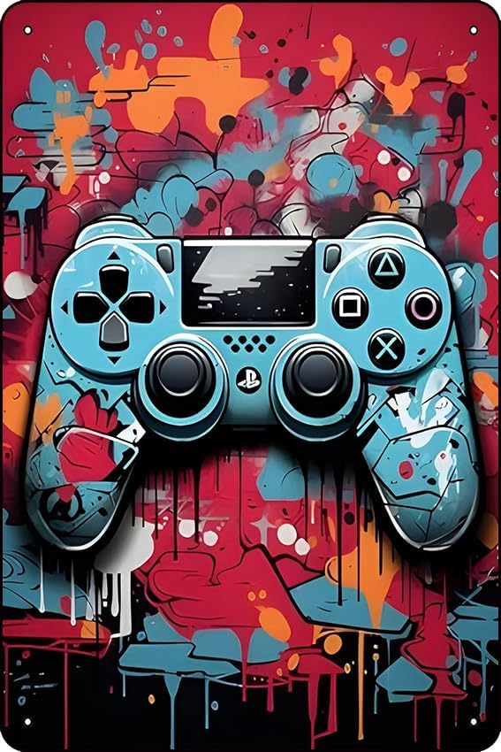 Ytosoful Colorful Neon Gamepad - đánh giá và giá Watercolor Poster Print