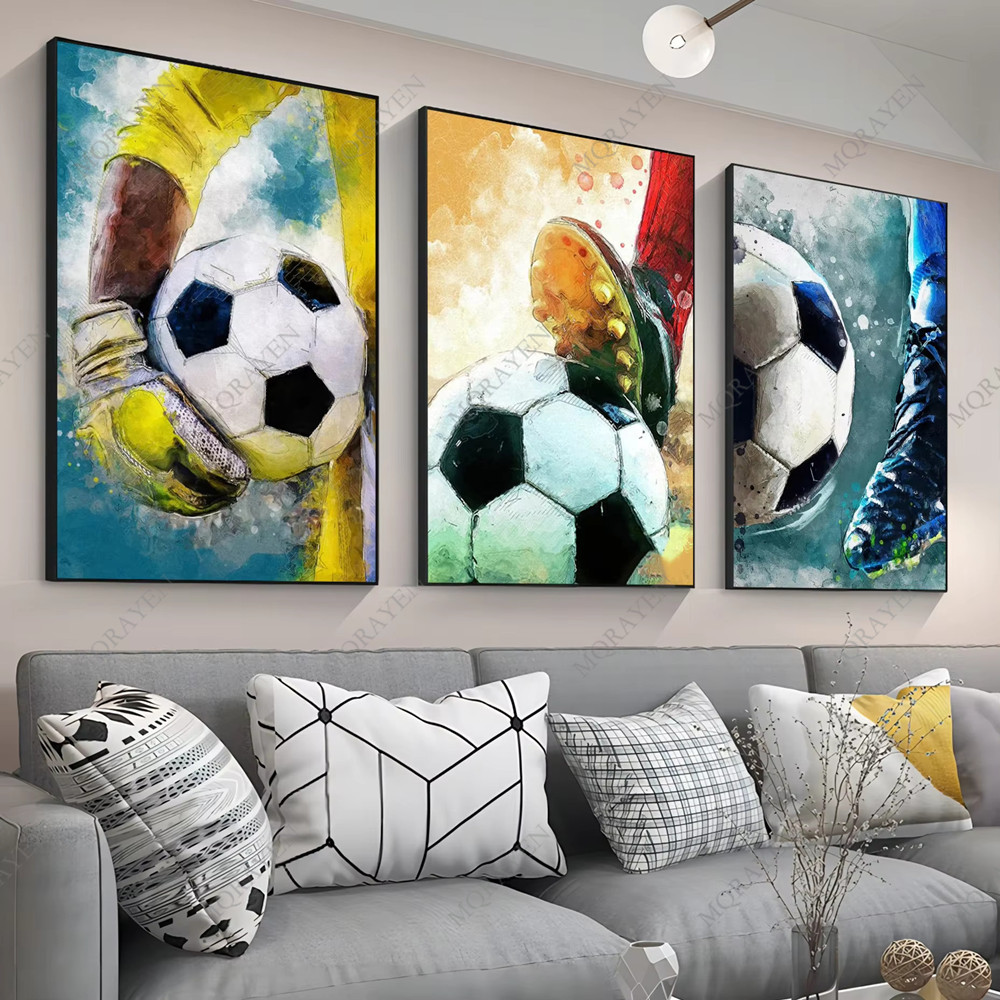 Watercolor Football Posters Pr - đánh giá và giá Watercolor Poster Print