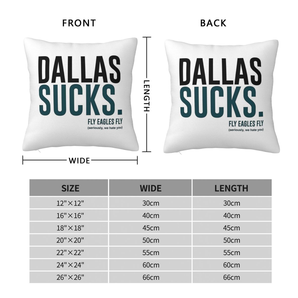 Dallas Sucks Fly Eagles Fly Sq - đánh giá và giá Home Decor Dallas