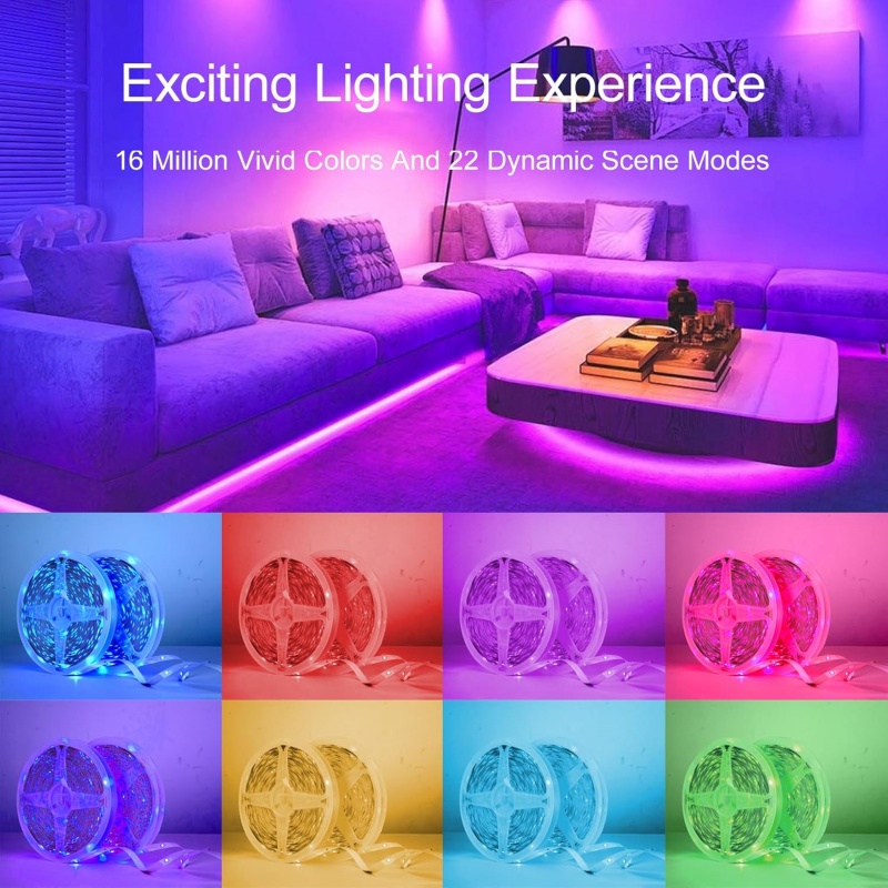 DC 5V USB LED Strip Lights APP - đánh giá và giá Led Strip Lights