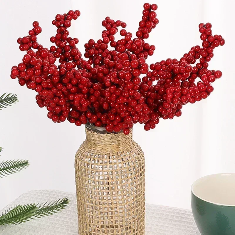 Christmas Artificial Red Berri - đánh giá và giá Home Decor Xmas Tree