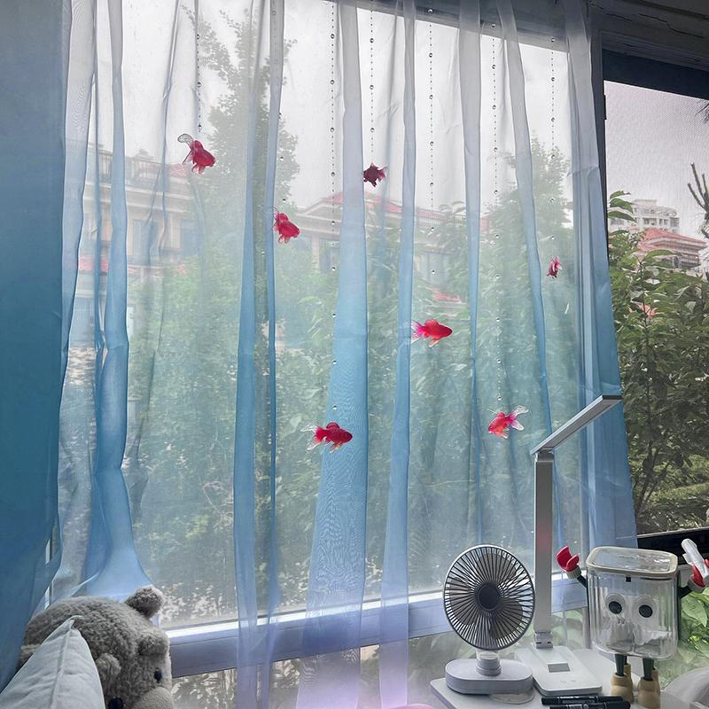 Light Blue Solid Sheer Voile W - đánh giá và giá Home Decor Under 100