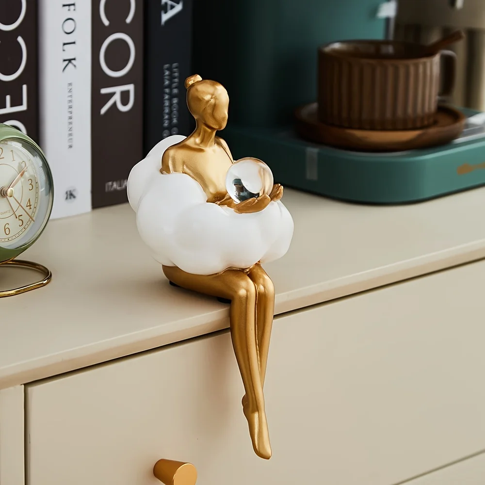 Cloud Girl Sculpture Abstract  - đánh giá và giá Home Decor Y2K