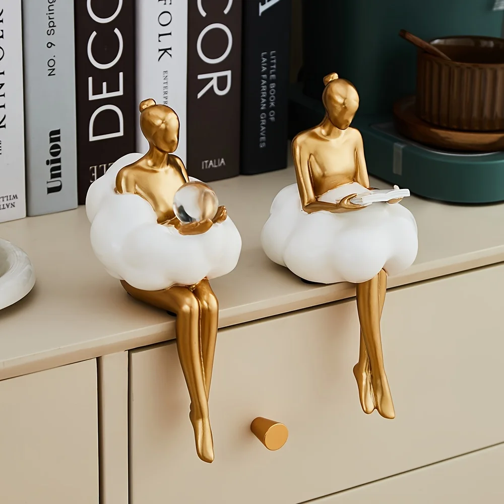 Cloud Girl Sculpture Abstract  - đánh giá và giá Home Decor Y2K