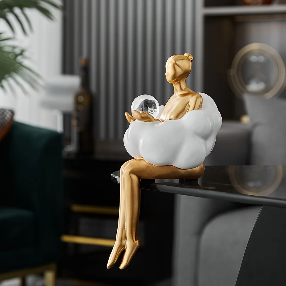 Cloud Girl Sculpture Abstract  - đánh giá và giá Home Decor Y2K