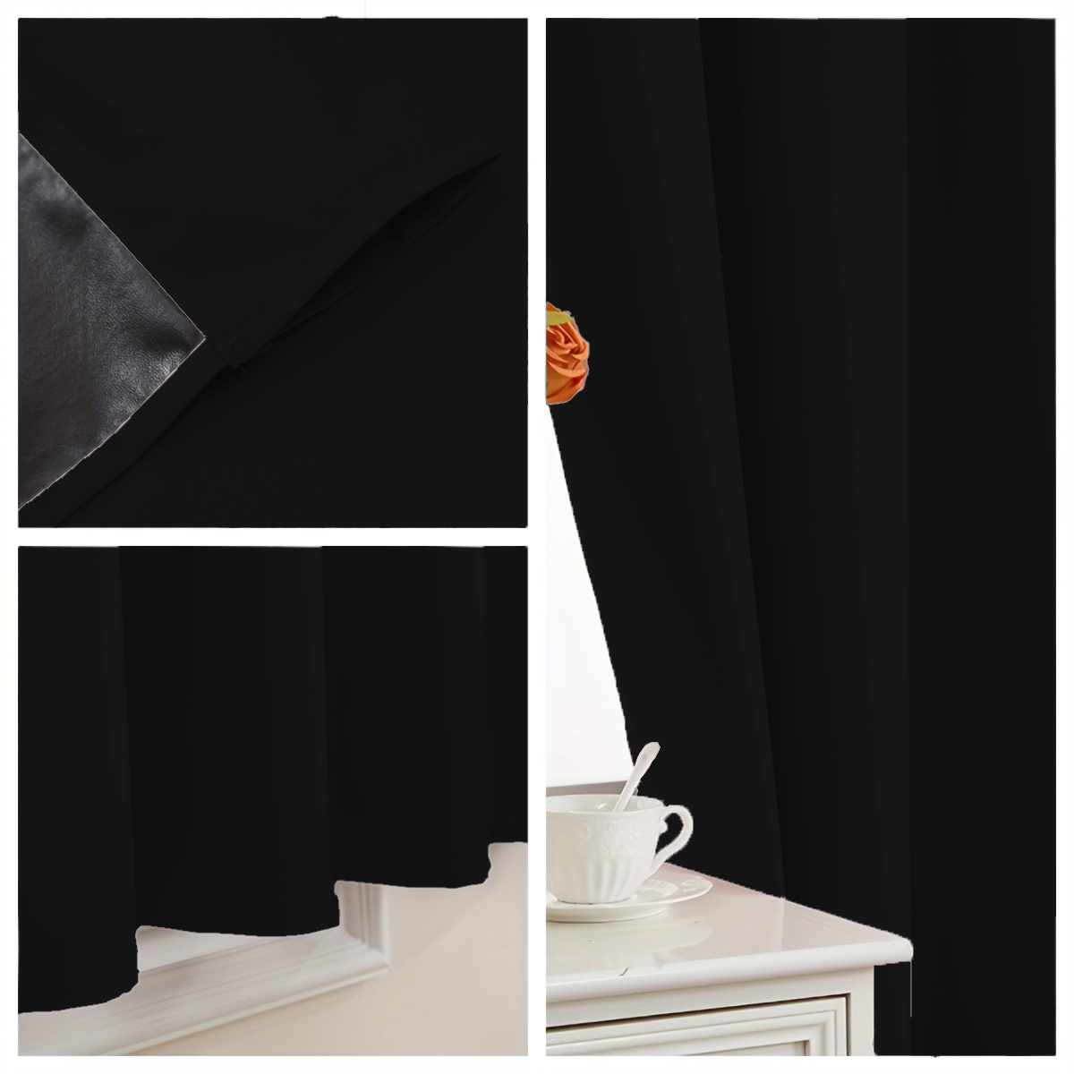 1 Piece of Simple Solid Color  - đánh giá và giá Home Decor Curtain
