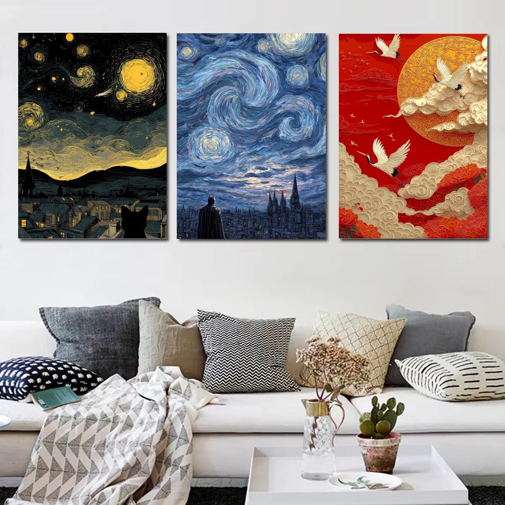 Japandi style Oil Painting Lan - đánh giá và giá Home Decor Japandi Style