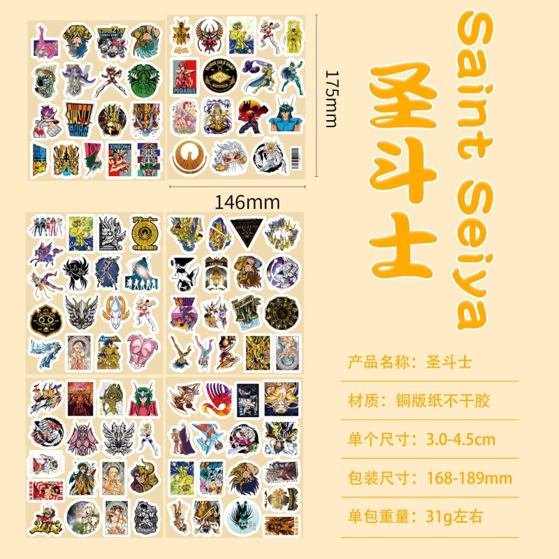 101Pcs Saint Seiya Anime Stick - đánh giá và giá Home Decor Tv