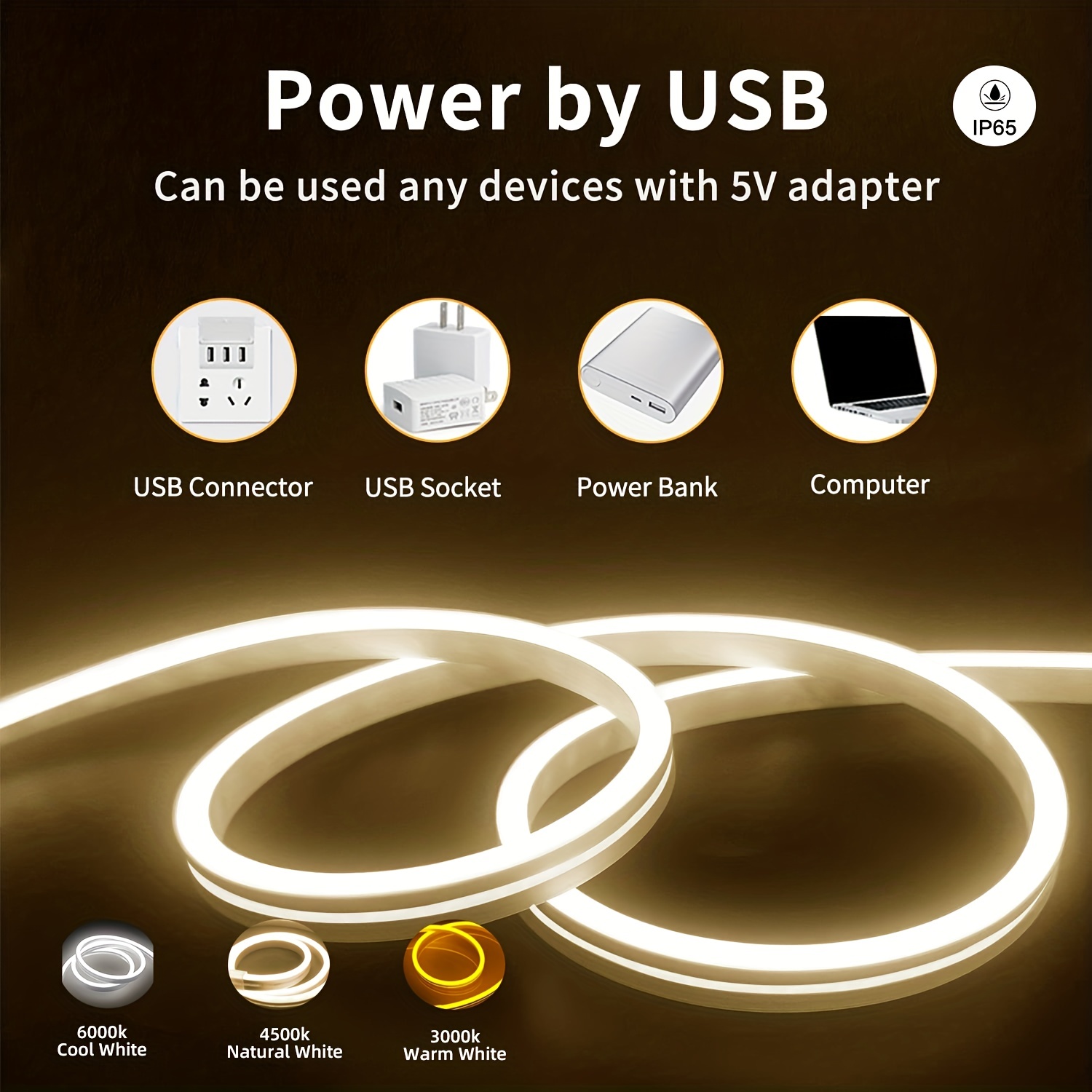 Neon LED Light Strip 5V USB Mo - đánh giá và giá Rope Light Decoration