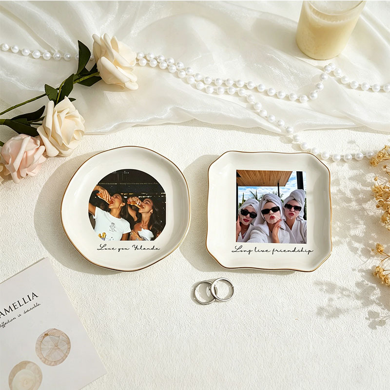 Personalised Bestie Photo Trin - đánh giá và giá Ceramic Trinket Dish