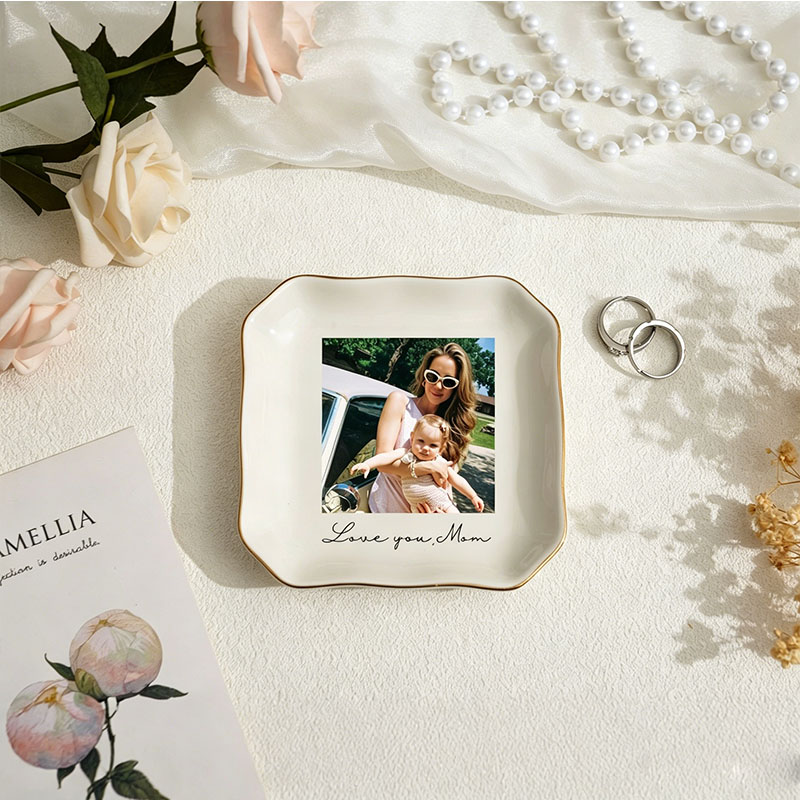 Personalised Bestie Photo Trin - đánh giá và giá Ceramic Trinket Dish