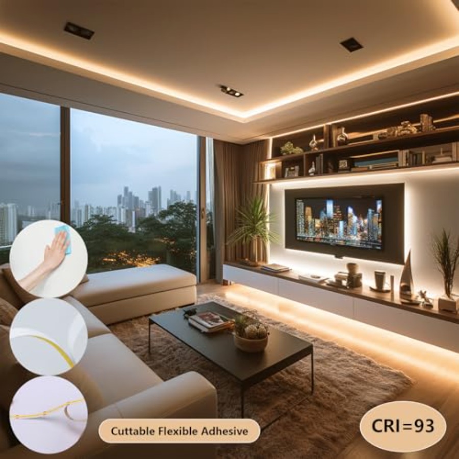 24V COB LED Strip Lights 65.6f - đánh giá và giá Led Strip Lights