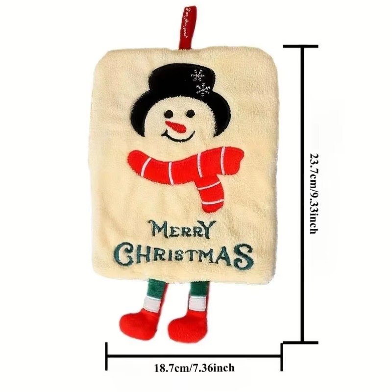 Xmas Hanging Hand Towel Coral  - đánh giá và giá Home Decor Xmas Tree