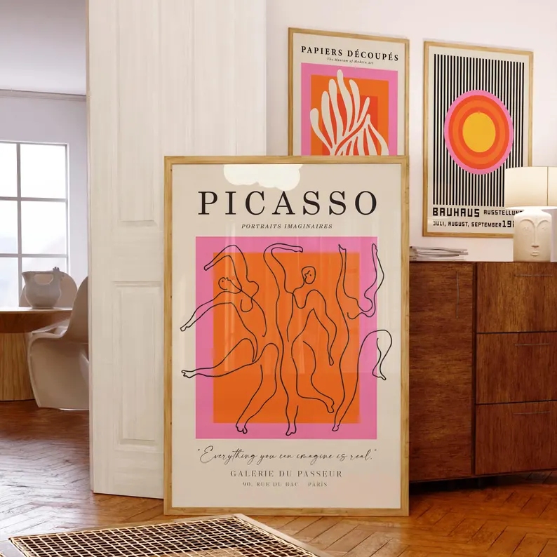 3pcsModern Orange  Bauhaus And - đánh giá và giá Home Decor Aesthetic