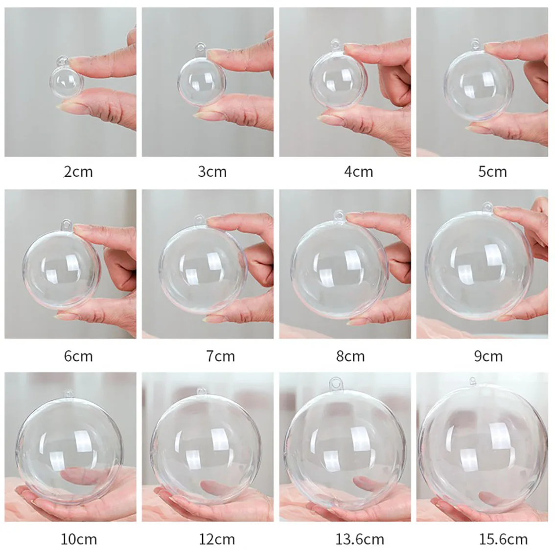 1-20CM Transparent Balls Hollo - đánh giá và giá Home Decor Xmas Tree
