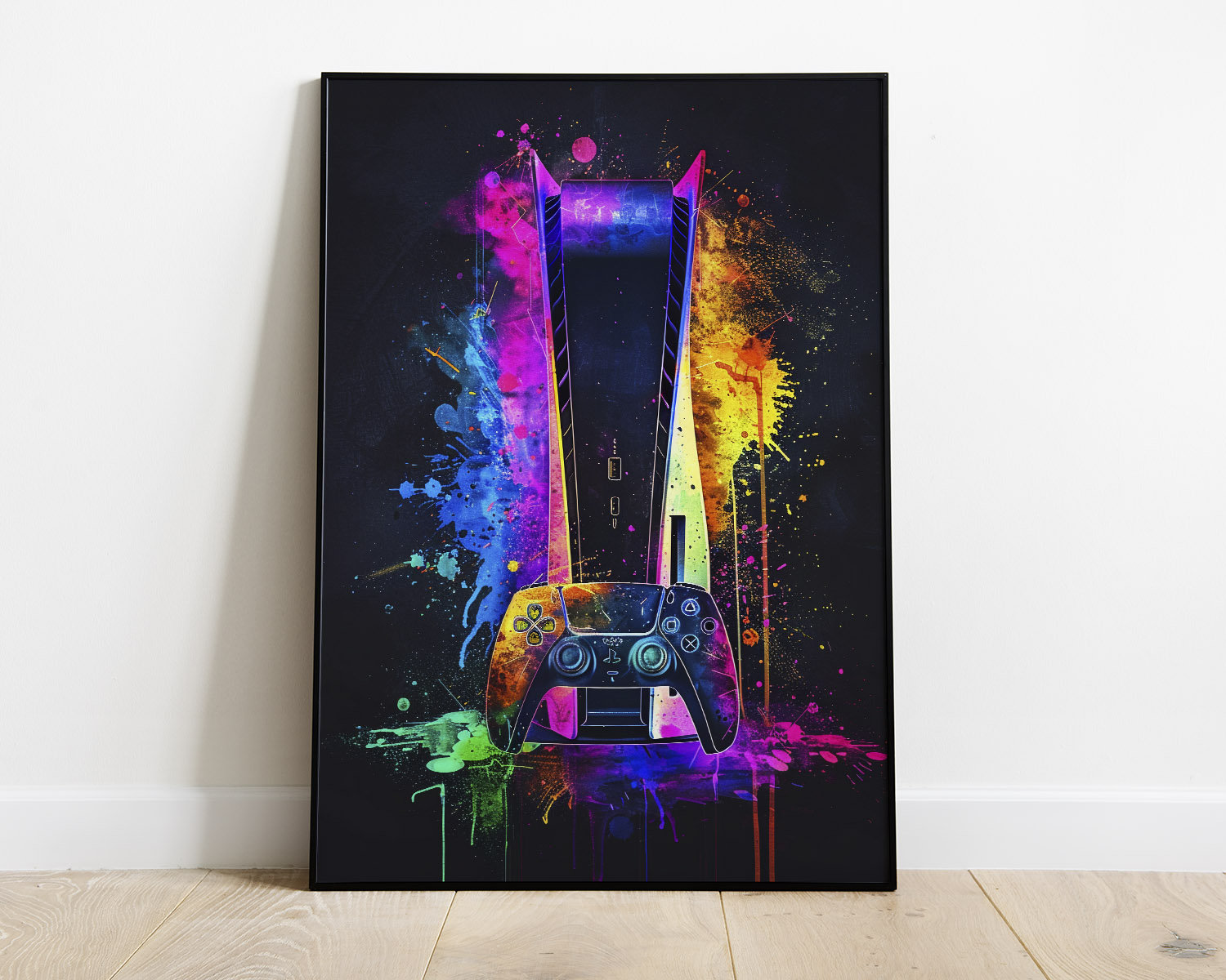 Watercolor Neon Video Game Pos - đánh giá và giá Home Decor Xbox Games