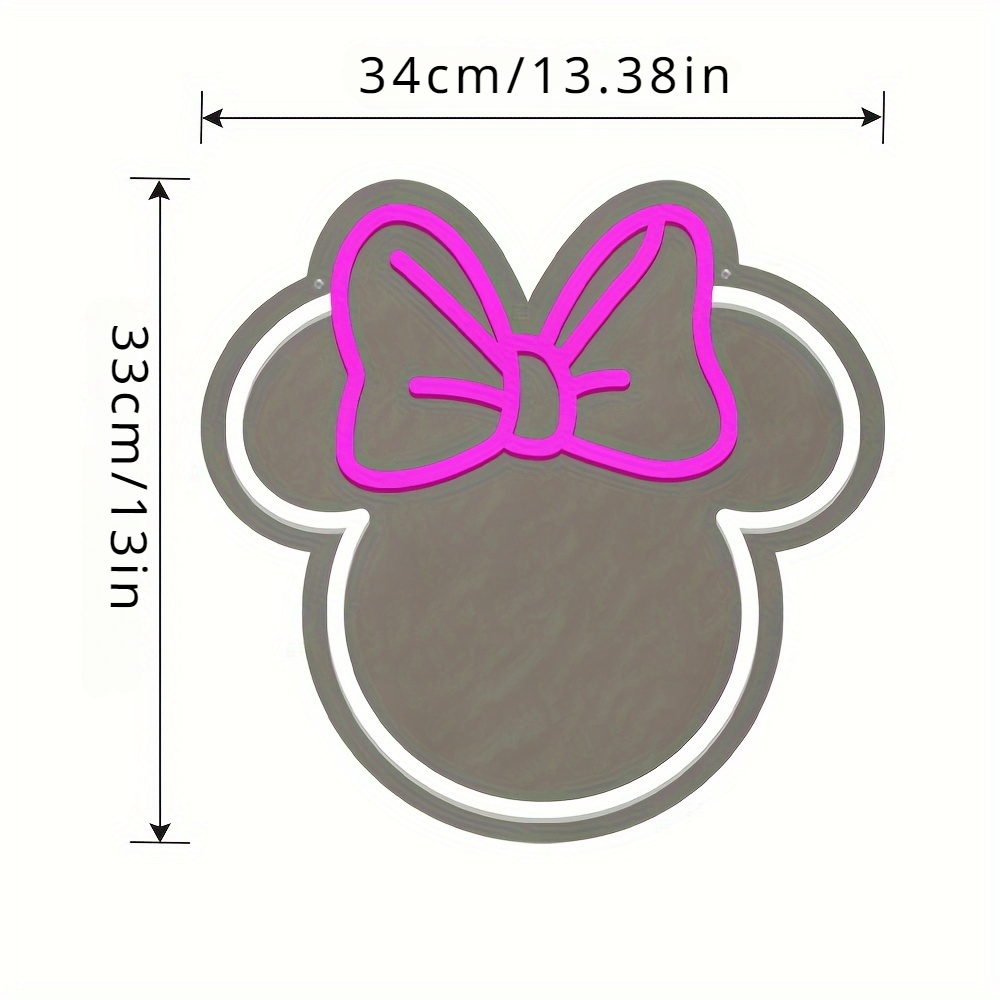 Disney Minnie Mouse LED Neon S - đánh giá và giá Home Decor Etsy