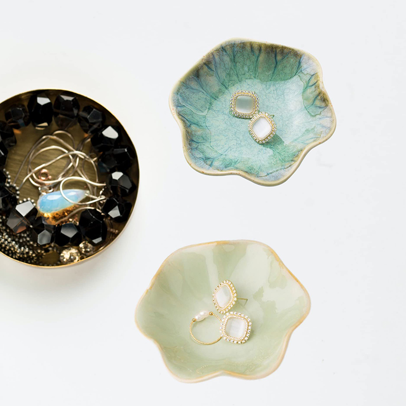 Ceramic Lotus Leaf Jewelry Tra - đánh giá và giá Ceramic Trinket Dish