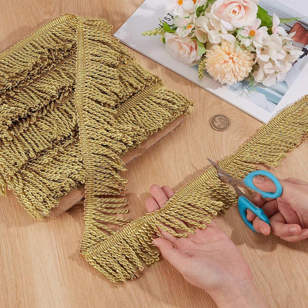 12 Yardsx2.2Inch Fringe Trim C - đánh giá và giá Home Decor Curtain