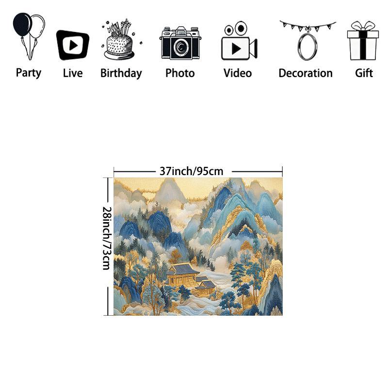 Vintage Chinese Landscape Tape - đánh giá và giá Home Decor Under 100
