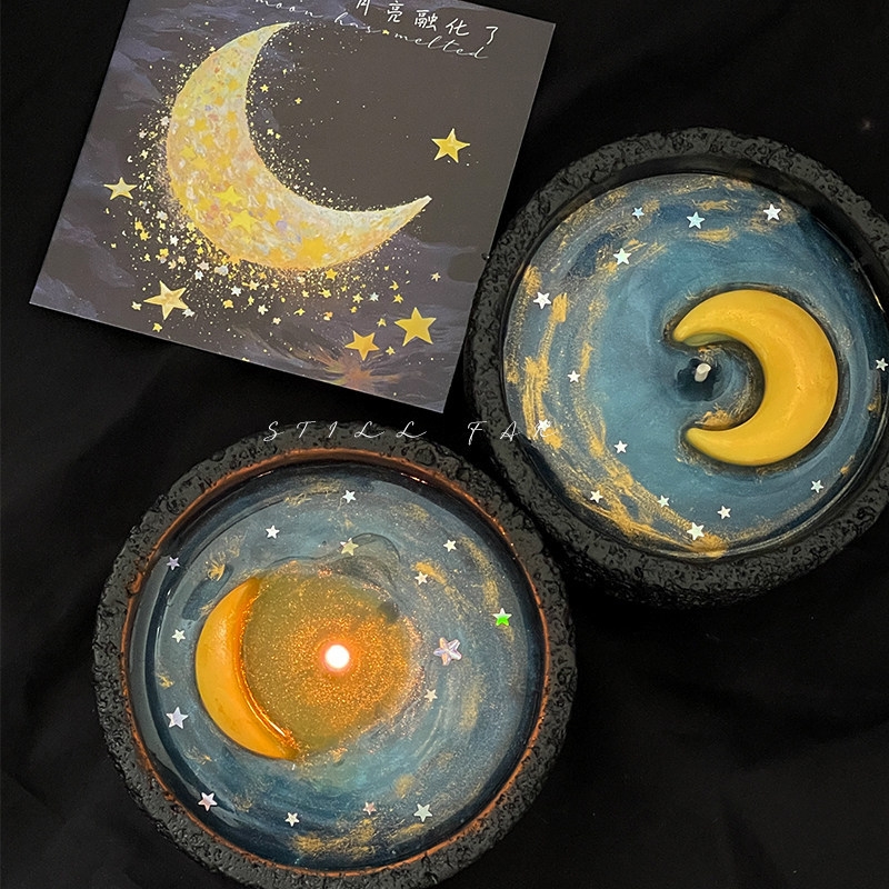 Melting Moon Scented Candle Ha - đánh giá và giá Home Decor Aesthetic