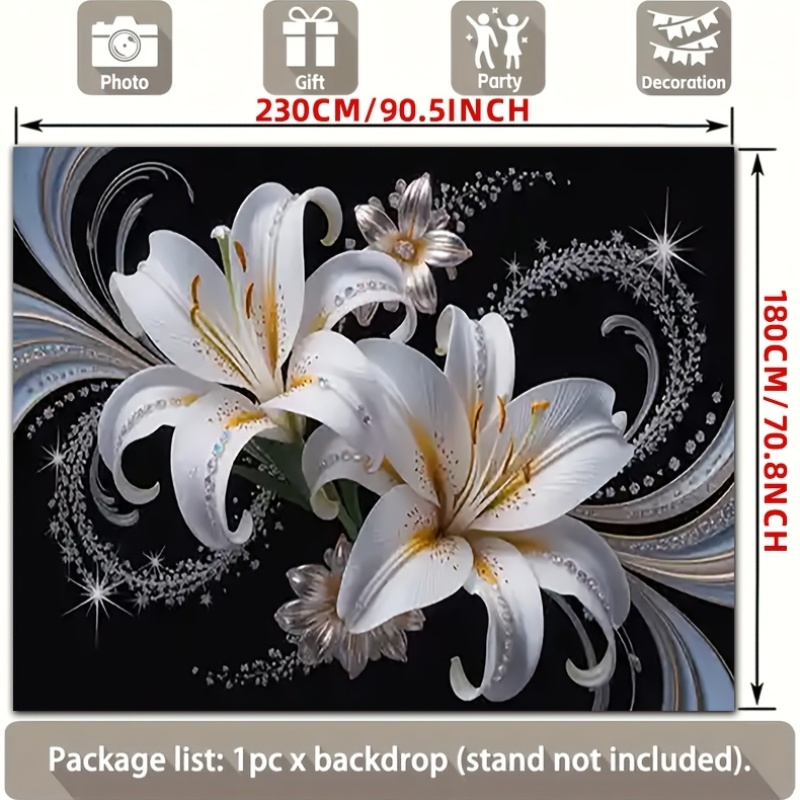 Luxurious White Lilies Floral  - đánh giá và giá Home Decor Under 100
