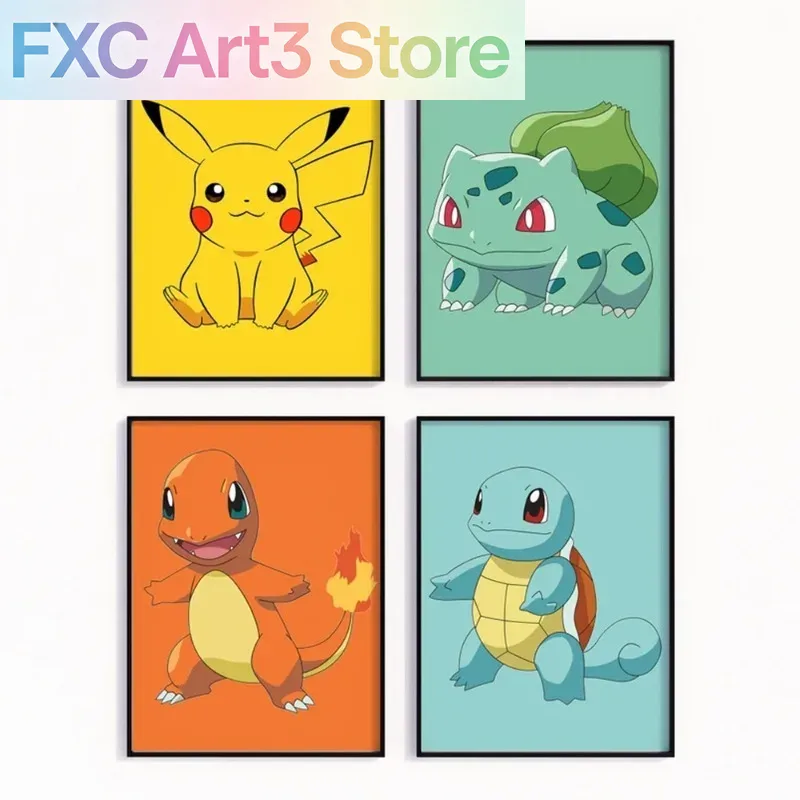 Frameless Cartoon Anime Poster - đánh giá và giá Watercolor Poster Print