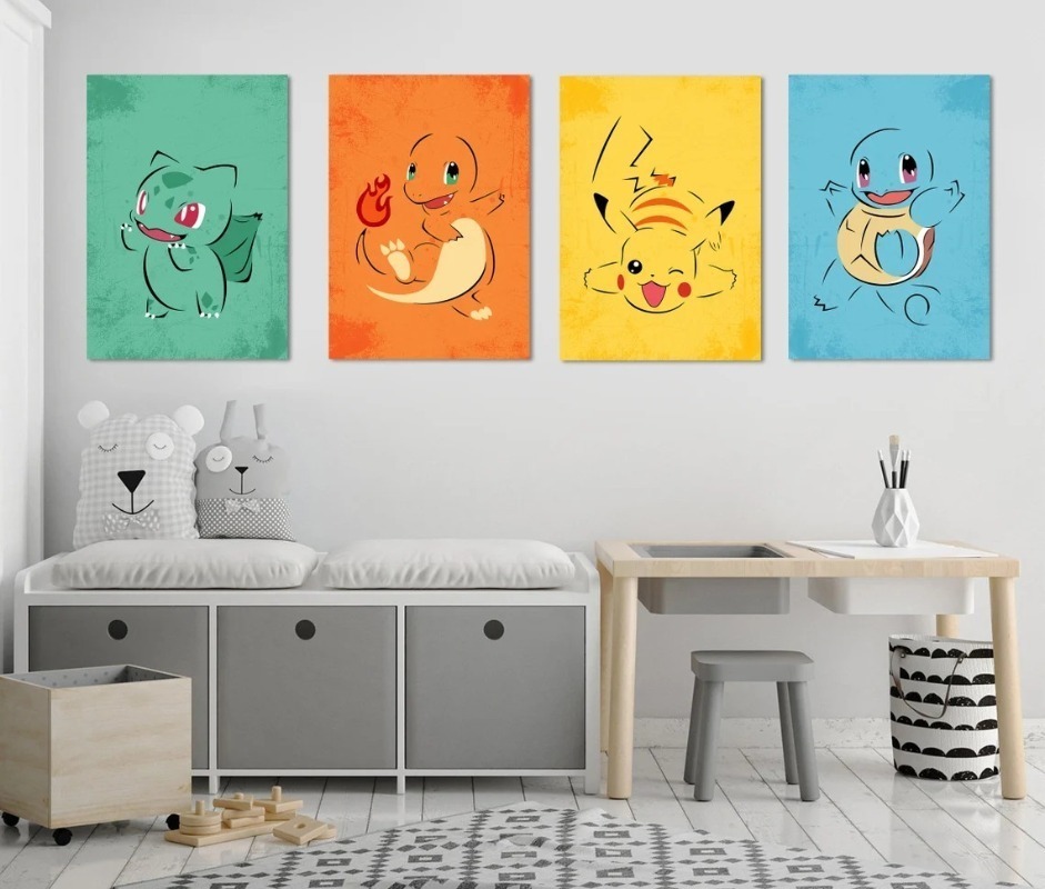 Frameless Cartoon Anime Poster - đánh giá và giá Watercolor Poster Print