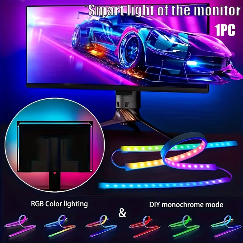 RGB Gaming Lights Strip Monito - đánh giá và giá Led Strip Lights