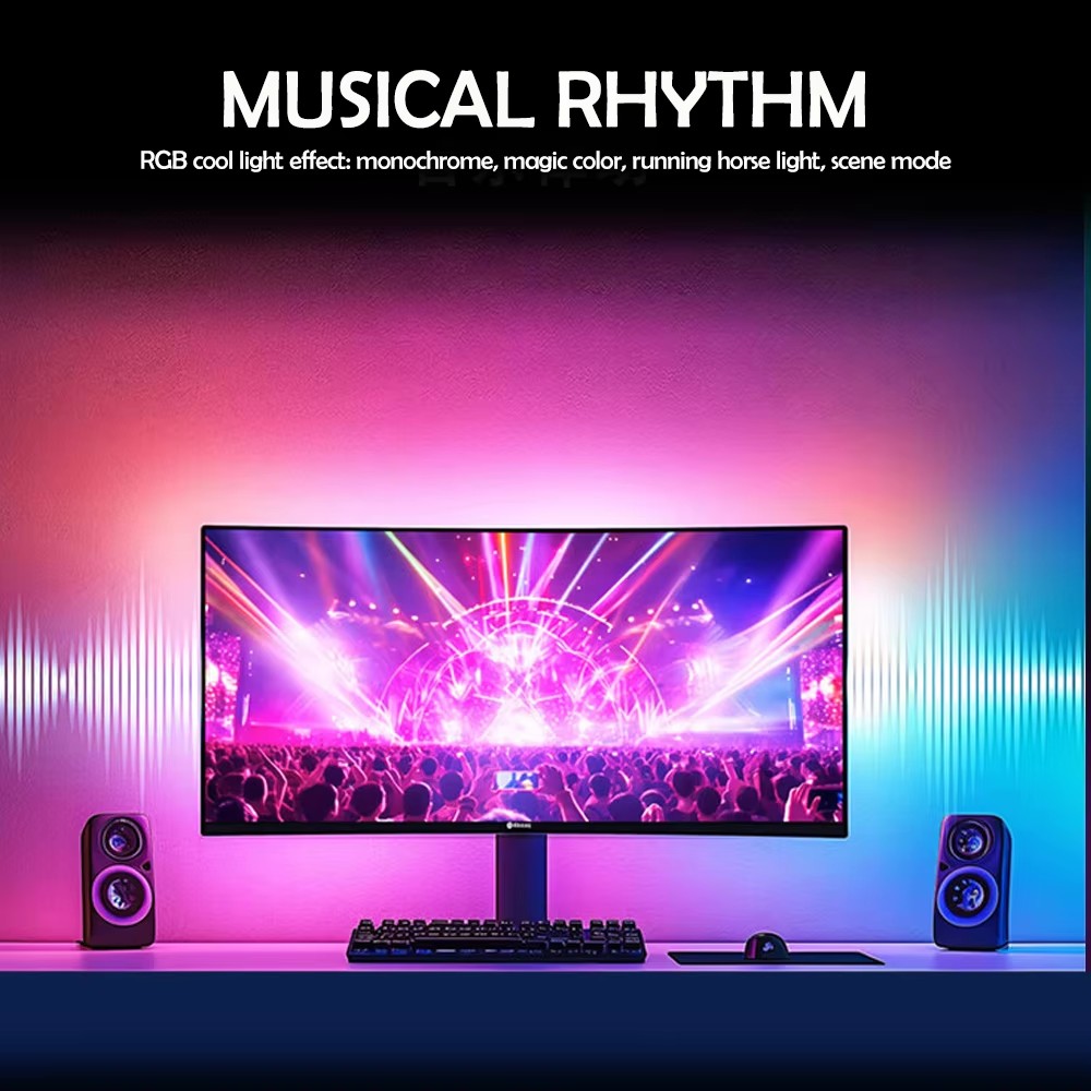 RGB Gaming Lights Strip Monito - đánh giá và giá Led Strip Lights