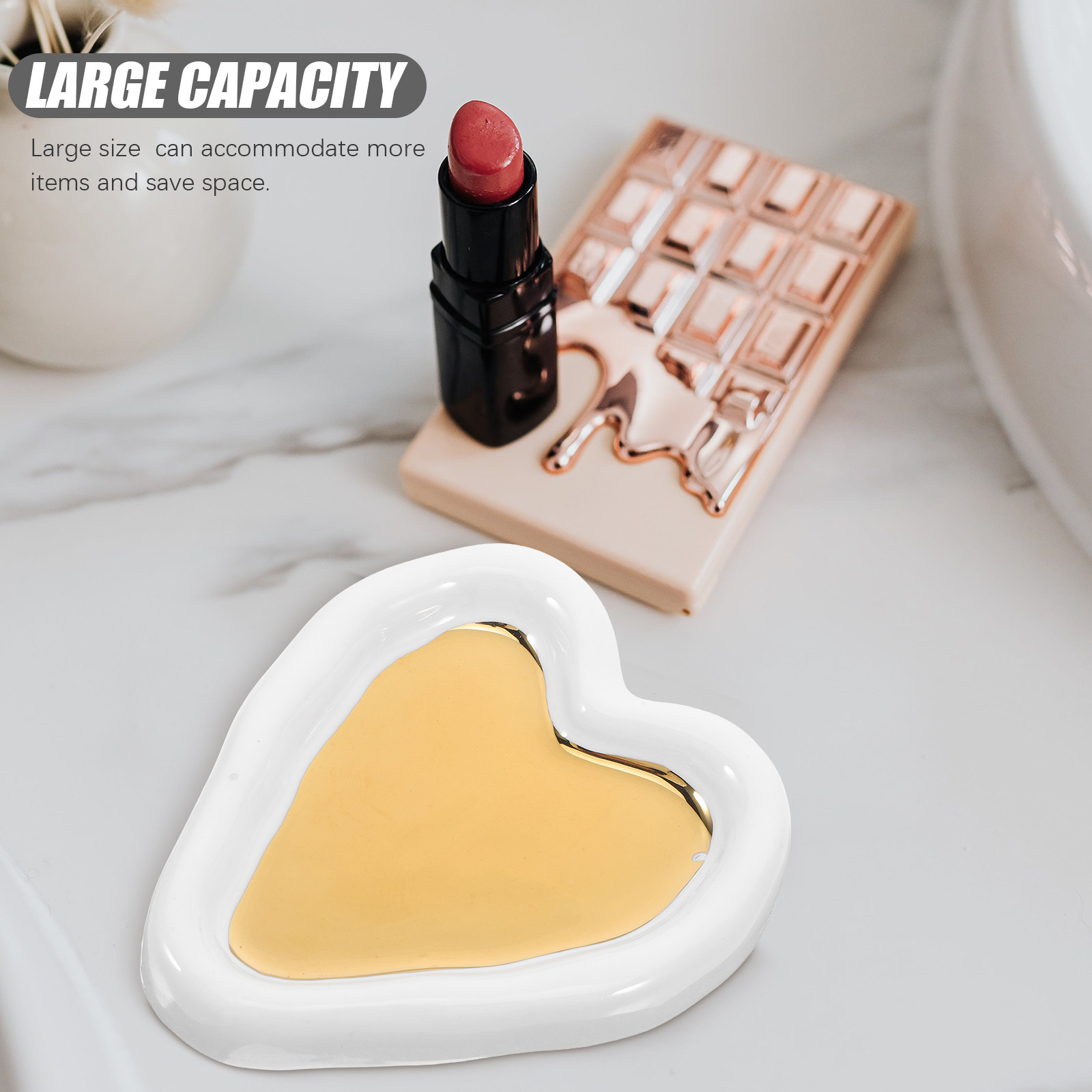 Heart Shaped Jewelry Tray Dish - đánh giá và giá Ceramic Trinket Dish